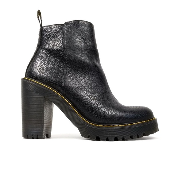 Dr. Martens Magdalena Leather Heeled Chelsea Boots - Picture 2 of 11
